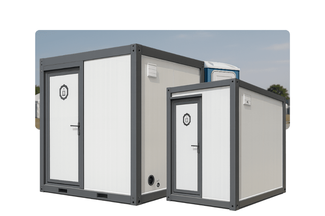 Portable toilet and sanitary module