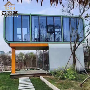 CE Certified 20-Foot Modular Hotel Office Building Sleep Container Smart Apple Cabin Bathroom Kitchen Modern Steel Design Fast