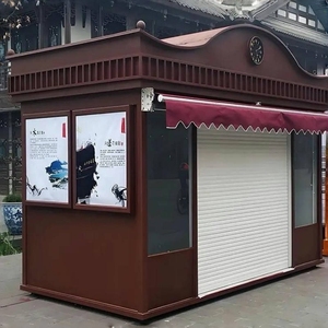 Fast Assembly 20ft 40ft Container Shop Customized for Retail With Hurricane Resistant Structure
