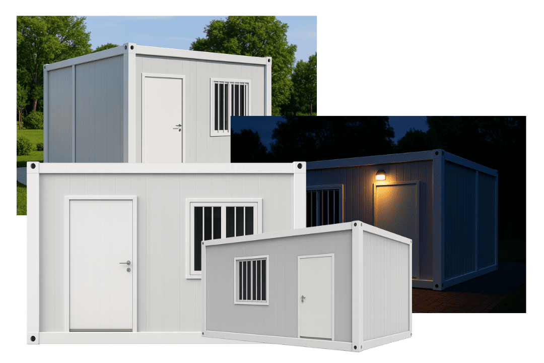 Gen 2 detachable container house used as a site office and dormitory