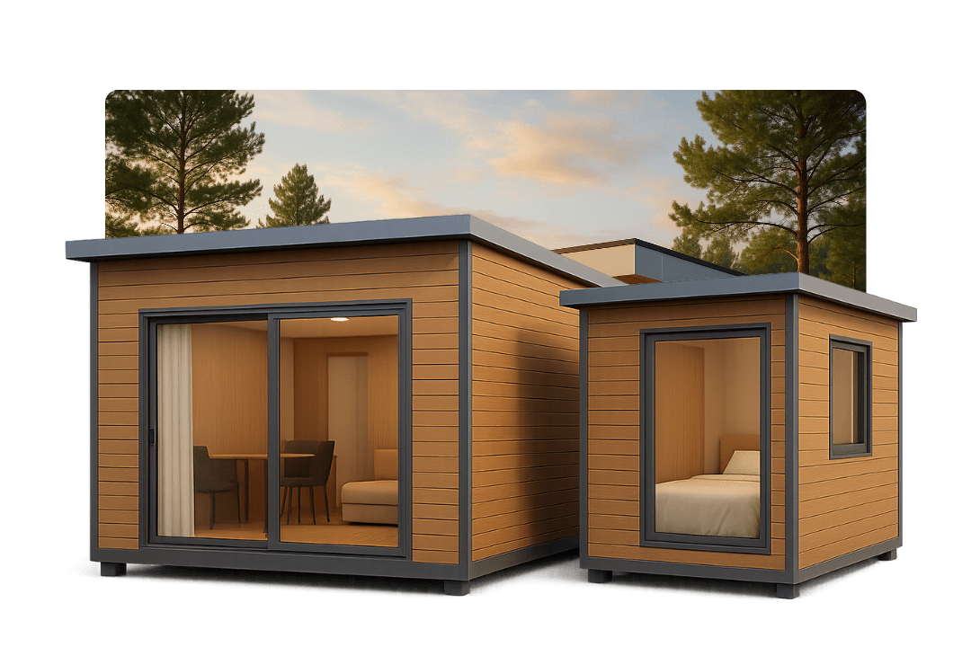 Prefab residential and vacation container house