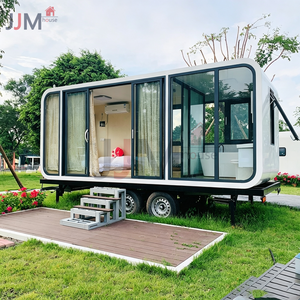 JJM 1 2 Storey Space Capsule Apple Cabin 20ft 40ft Modular Prefab Container House Modern Design Apartment Office Building
