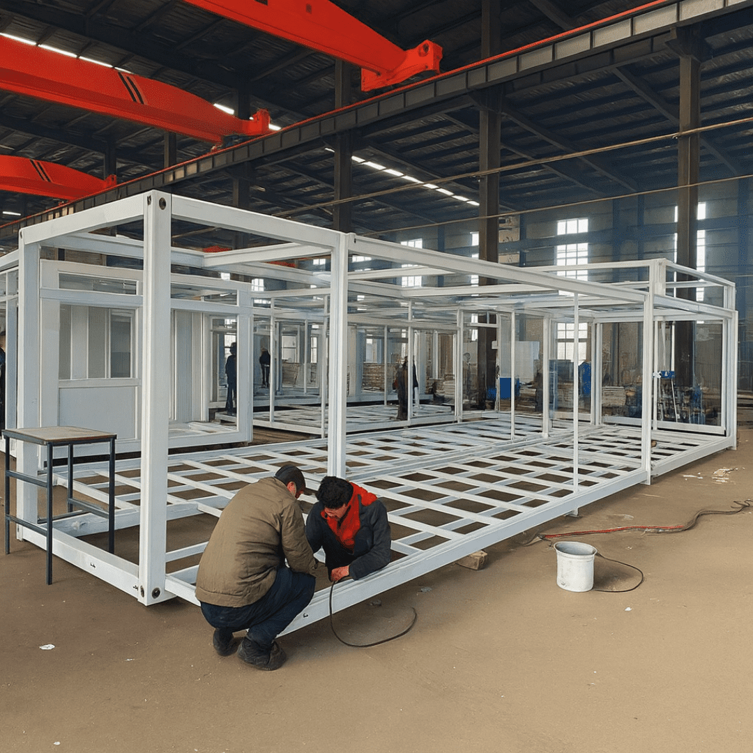 Container house doors and window fittings